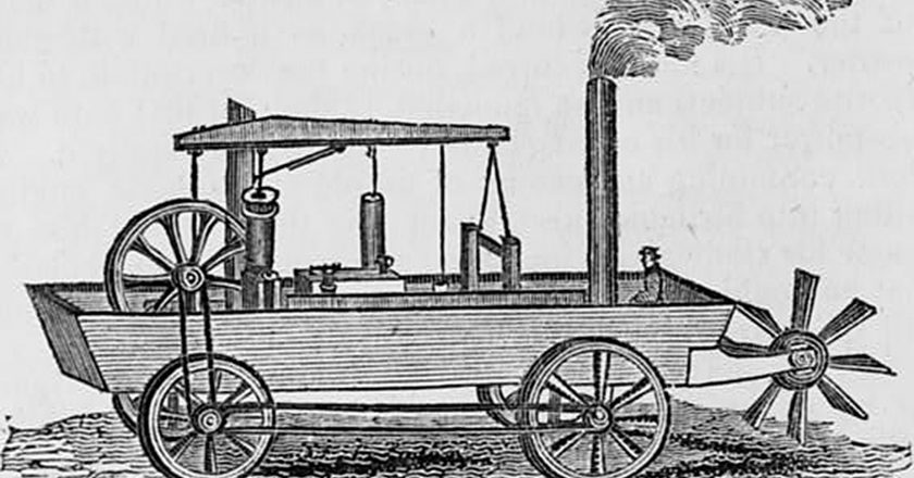 July 13, 1805 – The first self propelled amphibious vehicle is tested