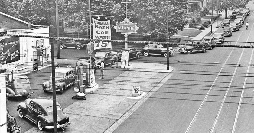 May 15, 1942 – Gas rationing begins in US for WWII efforts
