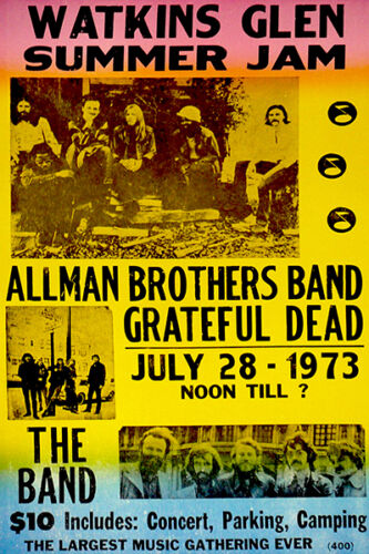 July 28, 1973 - Summer Jam brings 600,000 people Watkins Glen raceway ...