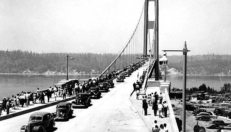 November 7, 1940 – The Tacoma Narrows Bridge collapses
