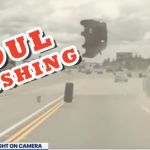 Kia Soul Accident ~ Soul takes flight after run in with tire
