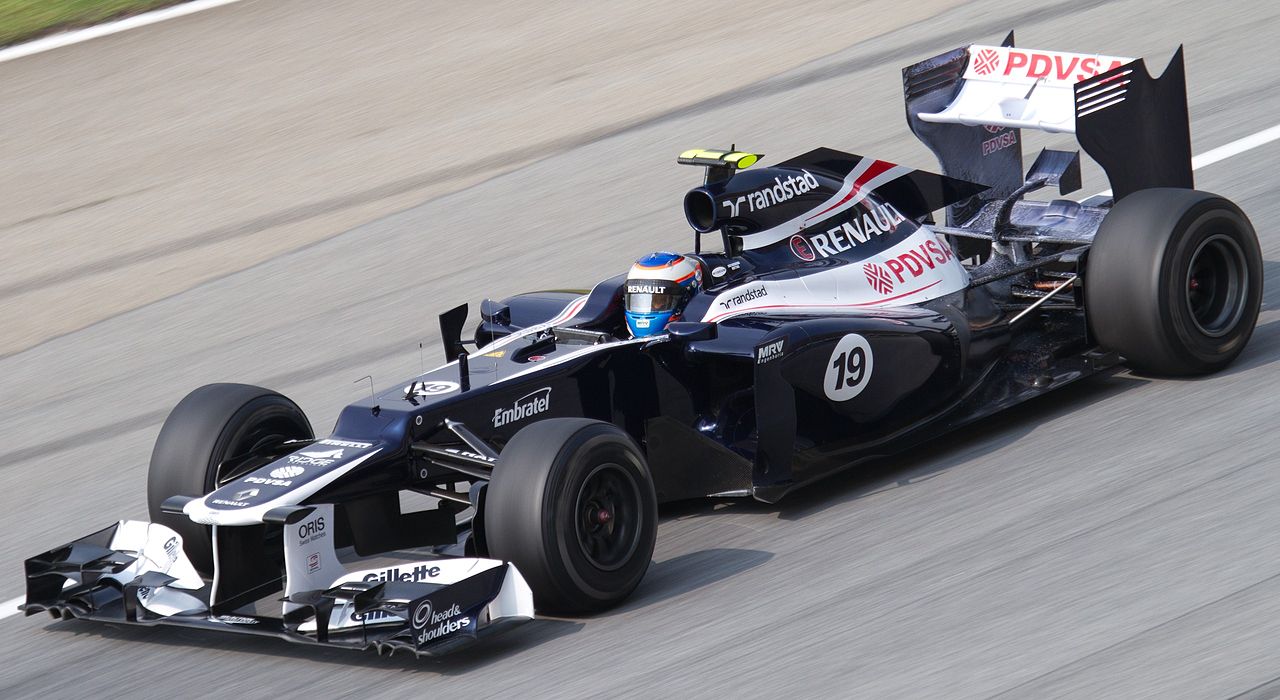 Valtteri Bottas the team's 2012 reserve driver Sir patrick head car