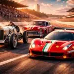 an AI graphic representing motorsports history